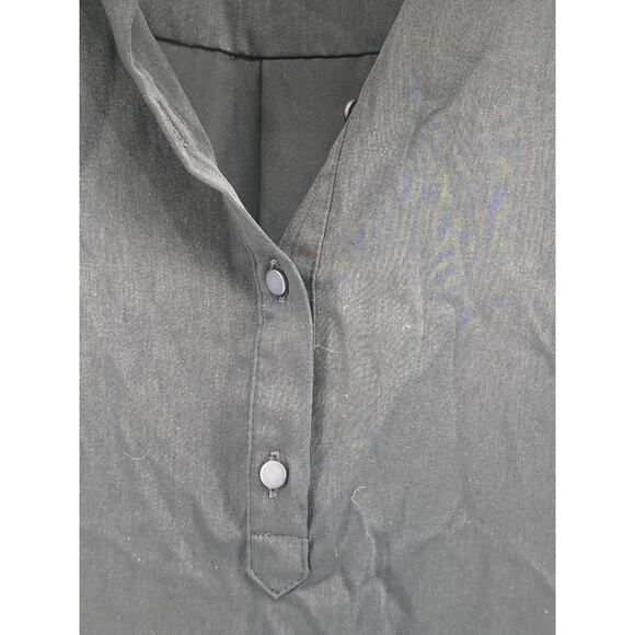 CARGO CREW Women's Navy Solid Half-Button Short Sleeve Uniform Shirt SZ 14(US10) - Picture 7 of 12